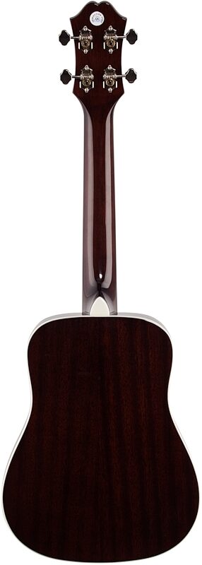 Epiphone Hummingbird Tenor Acoustic-Electric Ukulele (with Gig Bag), Tobacco Sunburst, Blemished, Full Straight Back