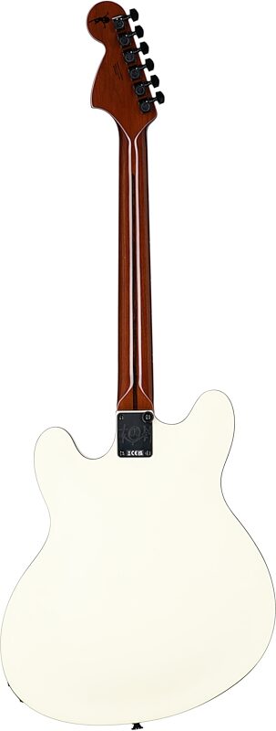 Fender Tom DeLonge Starcaster Electric Guitar, Olympic White, Full Straight Back