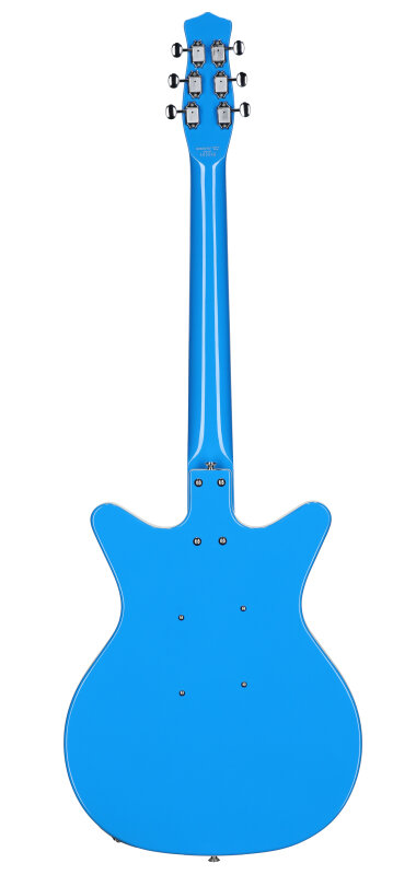Danelectro '59 MOD NOS Electric Guitar, Baby Gogo Blue, Full Straight Back