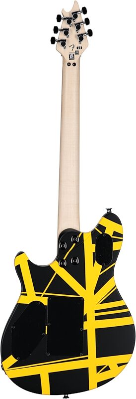 EVH Eddie Van Halen Wolfgang Special Ebony Fingerboard Electric Guitar, Striped Black and Yellow, USED, Scratch and Dent, Full Straight Back