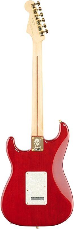 Fender Tash Sultana Stratocaster Electric Guitar (with Gig Bag), Transparent Cherry, Full Straight Back