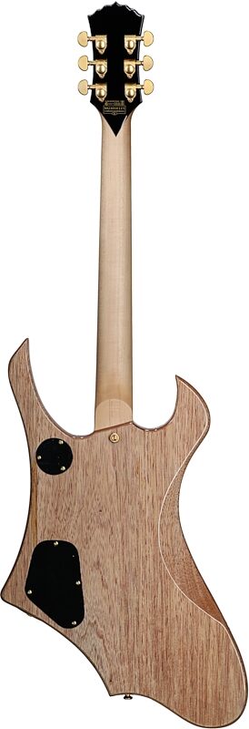 Wylde Audio Goregehn Electric Guitar, Blood River Burl, Full Straight Back
