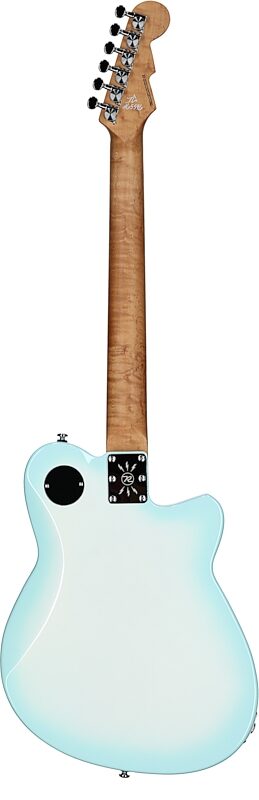 Reverend Double Agent OG Electric Guitar, Left-Handed, Chronic Blue Burst, Full Straight Back