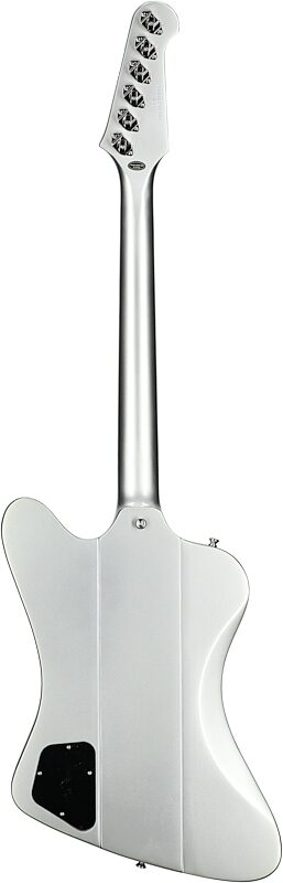 Epiphone 1963 Firebird I Electric Guitar (with Hard Case), Silver Mist, Full Straight Back