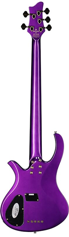 Schecter FreeZesicle-5 Electric Bass, 5-String, Purple, Full Straight Back