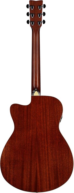 Yamaha FSC-TA Cutaway TransAcoustic Guitar, Brown Sunburst, Full Straight Back