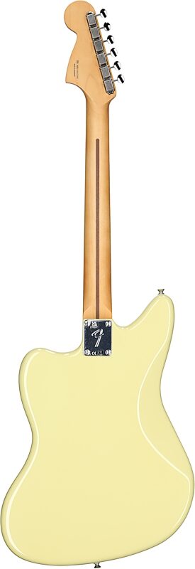 Fender Player II Jaguar Electric Guitar, with Rosewood Fingerboard, Hialeah Yellow, Full Straight Back