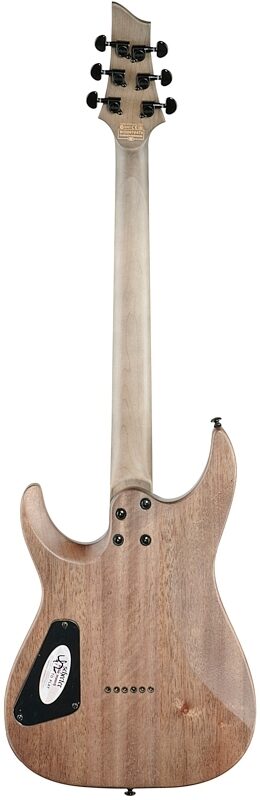 Schecter Omen Elite-6 Electric Guitar, Charcoal, Full Straight Back