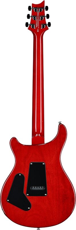 PRS Paul Reed Smith SE Custom 24 Electric Guitar (with Gig Bag), Charcoal Cherry Burst, Full Straight Back