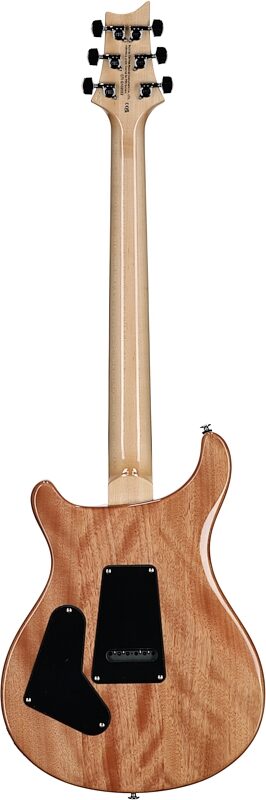 PRS Paul Reed Smith SE Custom 24 Burled Ash Limited Edition Electric Guitar, Swamp Burl Lake Blue, Full Straight Back
