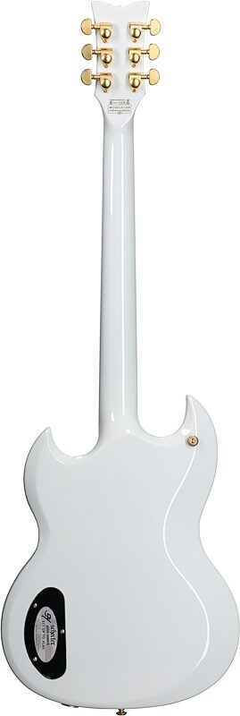 Schecter Zacky Vengeance H6LLYW66D Electric Guitar, Gloss White, Blemished, Full Straight Back