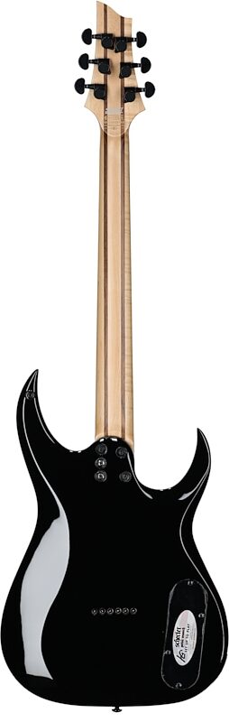 Schecter Sunset-6 Triad Electric Guitar, Left-Handed, Gloss Black, Full Straight Back