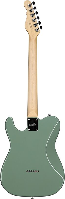 G&L Fullerton Deluxe ASAT Classic Bluesboy Electric Guitar (with Gig Bag), Matcha Tea, Full Straight Back
