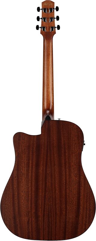 Ibanez AAD50CE Artwood Advanced Acoustic-Electric Guitar, Light Brown Sunburst, Full Straight Back
