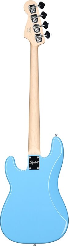 Squier Sonic Precision Bass Guitar, California Blue, Full Straight Back