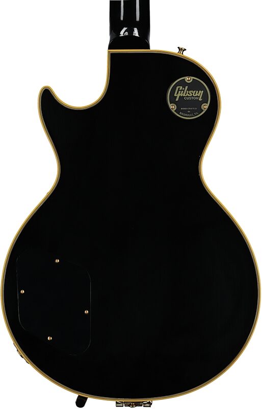 Gibson Custom '57 Les Paul Custom Black Beauty Electric Guitar (with Case), Ebony, with Bigsby, Serial Number 73841, Body Straight Back