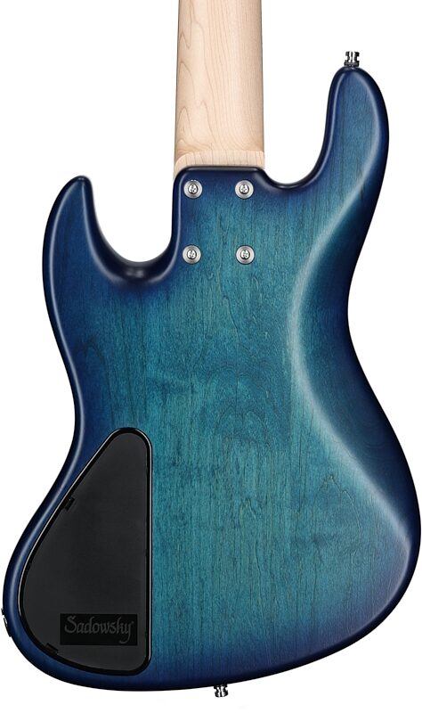 Sadowsky MetroLine 21-fret Vintage J/J Bass, 5-String (with Gig Bag), Bora Burst, Serial Number SML G 003233-23, Body Straight Back