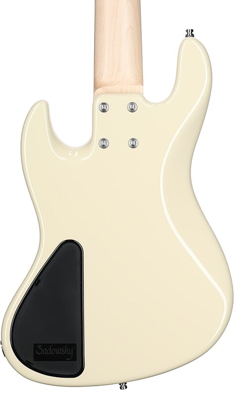 Sadowsky MetroLine 21-fret Verdine White Bass, 5-String (with Gig Bag), Olympic White, Serial Number SML F 003081-23, Body Straight Back
