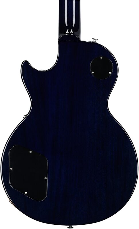 Gibson Les Paul Standard 50s Custom Color Electric Guitar, Figured Top (with Case), Blueberry Burst, Serial Number 223630380, Body Straight Back