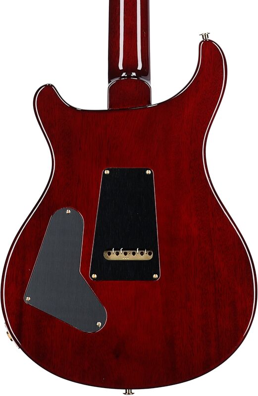 PRS Paul Reed Smith Custom 24 Pattern Thin 10-Top Electric Guitar (with Case), Fire Red Burst, Serial Number 0372871, Body Straight Back