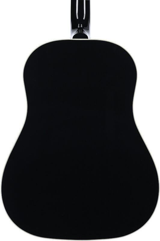 Gibson Custom J-45 Acoustic-Electric Guitar (with Case), Ebony, Serial Number 22963031, Body Straight Back