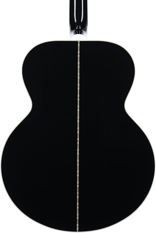 Gibson Custom Shop SJ200 Custom Jumbo Acoustic-Electric Guitar (with Case), Ebony, Serial Number 23173025, Body Straight Back