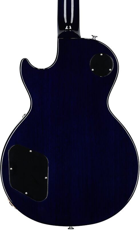 Gibson Les Paul Standard 50s Custom Color Electric Guitar, Figured Top (with Case), Blueberry Burst, Serial Number 222730319, Body Straight Back