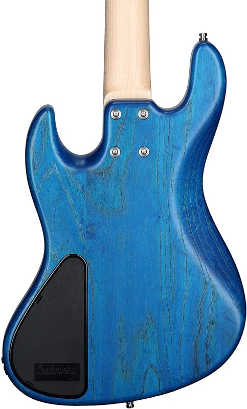 Sadowsky MetroLine 21-Fret Vintage M/J Bass, 5-String (with Gig Bag), Ocean Blue, Serial Number SML M 003564-23, Body Straight Back