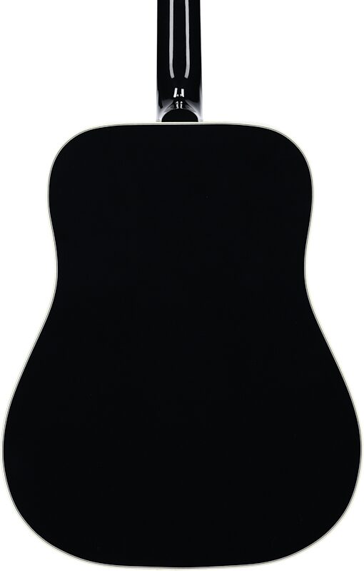 Gibson Hummingbird Custom Acoustic-Electric Guitar (with Case), Ebony, Serial Number 20604015, Body Straight Back