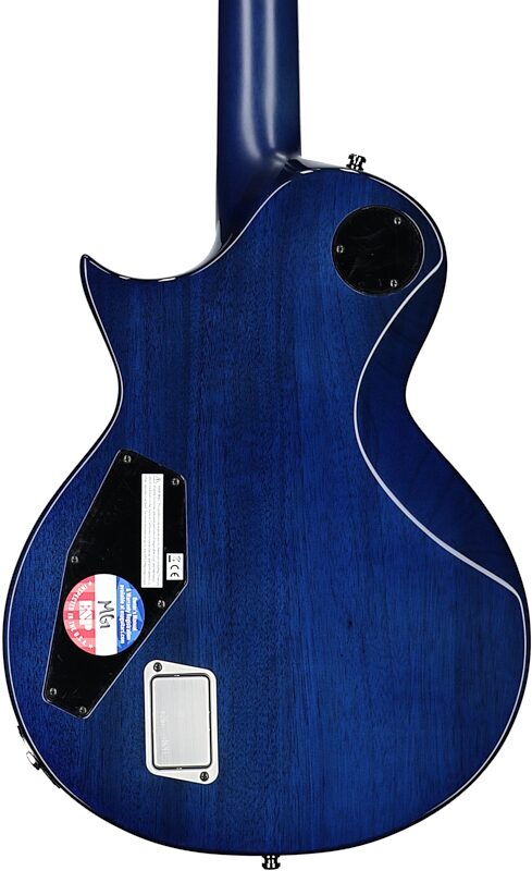 ESP E-II Eclipse BM Electric Guitar (with Case), Blue Natural Fade, Serial Number ES5973233, Body Straight Back