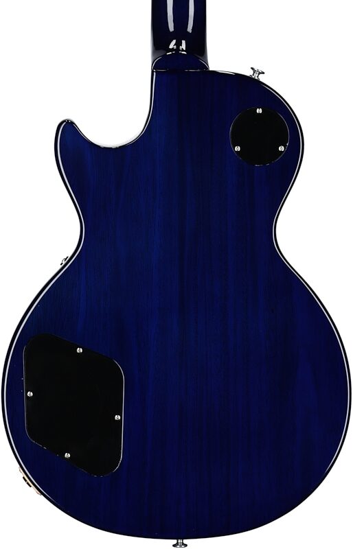 Gibson Les Paul Standard 60s Custom Color Electric Guitar, Figured Top (with Case), Blueberry Burst, Serial Number 211440221, Body Straight Back