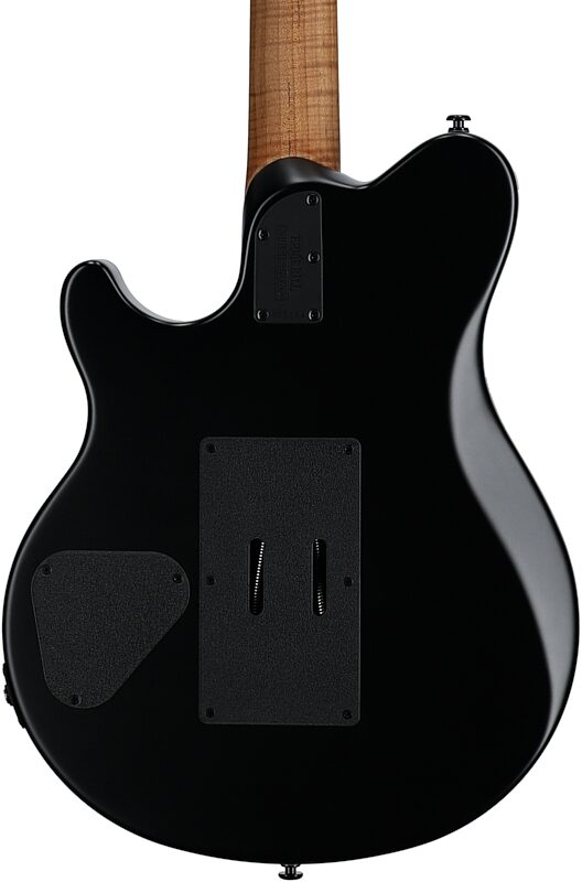 Ernie Ball Music Man Axis Electric Guitar (with Case), Charcoal Cloud Flame, Serial Number H05264, Body Straight Back
