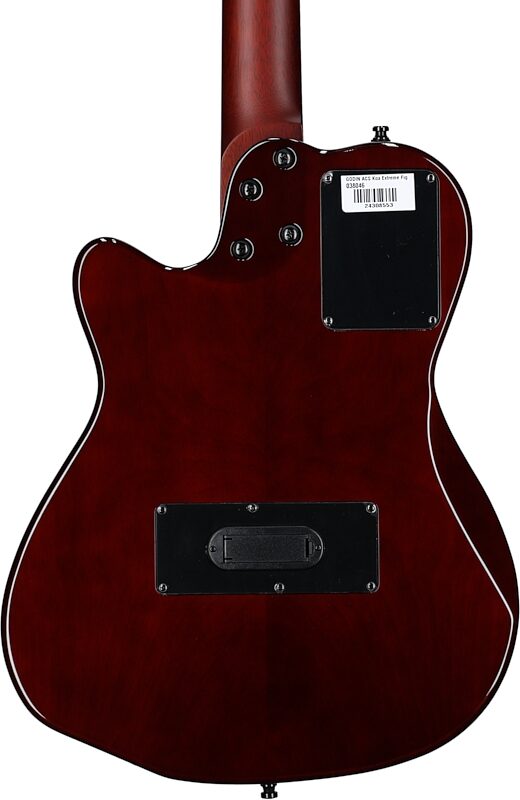 Godin ACS Nylon Koa Extreme HG Acoustic-Electric Guitar (with Gig Bag), New, Serial Number 24308553, Body Straight Back