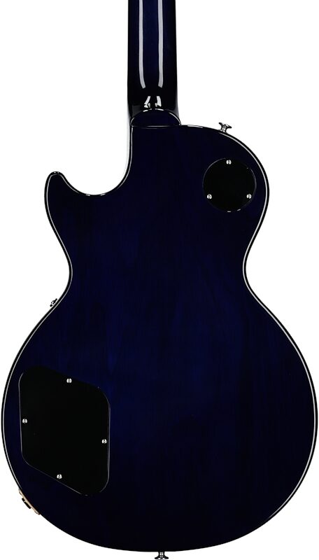 Gibson Les Paul Standard 60s Custom Color Electric Guitar, Figured Top (with Case), Blueberry Burst, Serial Number 212740373, Body Straight Back