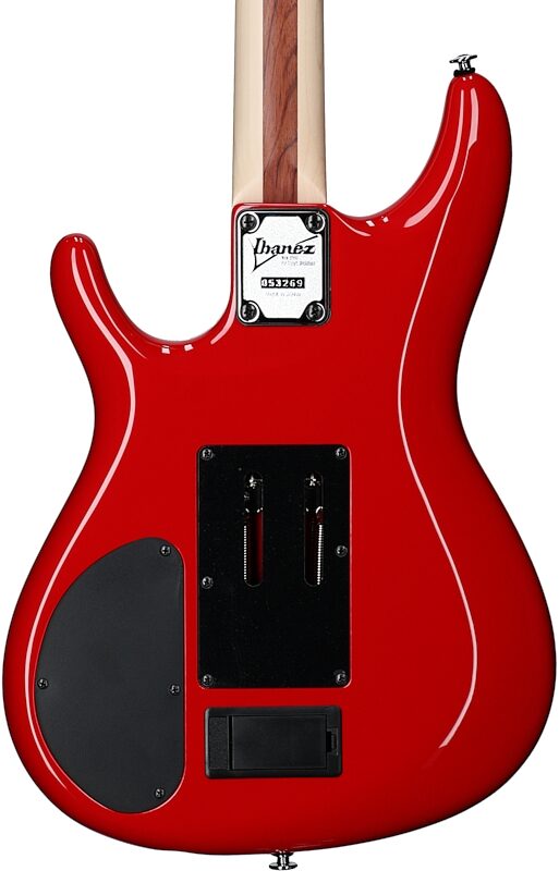Ibanez Joe Satriani JS2480 Electric Guitar (with Case), Muscle Car Red, Serial Number 210002F2418967, Body Straight Back