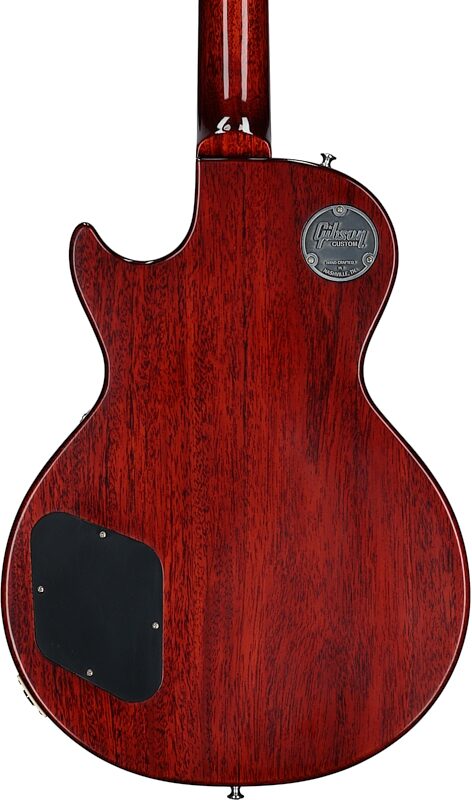 Gibson Custom 1958 Les Paul Standard Reissue Electric Guitar (with Case), Washed Cherry Sunburst, Serial Number 841182, Body Straight Back