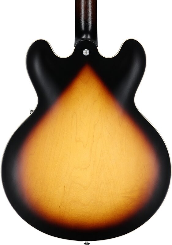 Gibson ES-335 Dot Satin Electric Guitar (with Case), Vintage Burst, Serial Number 203940001, Body Straight Back