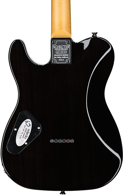 Schecter Japan PT Classic Electric Guitar (with Case), Transparent Fade Burst, Serial Number J22-09197, Body Straight Back