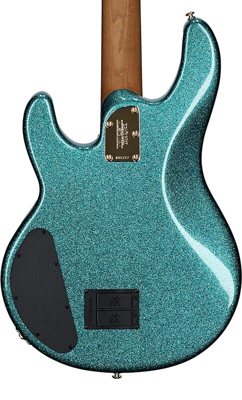 Ernie Ball Music Man StingRay Special HH Electric Bass (with Case), Ocean Sparkle, Serial Number K05372, Body Straight Back