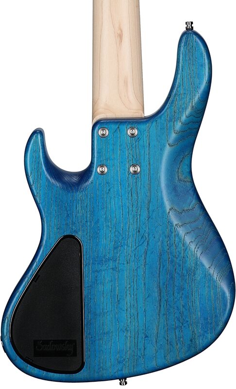 Sadowsky MetroLine 24-fret Modern Bass, 5-String (with Gig Bag), Ocean Blue, Serial Number SML D 004175-24, Body Straight Back