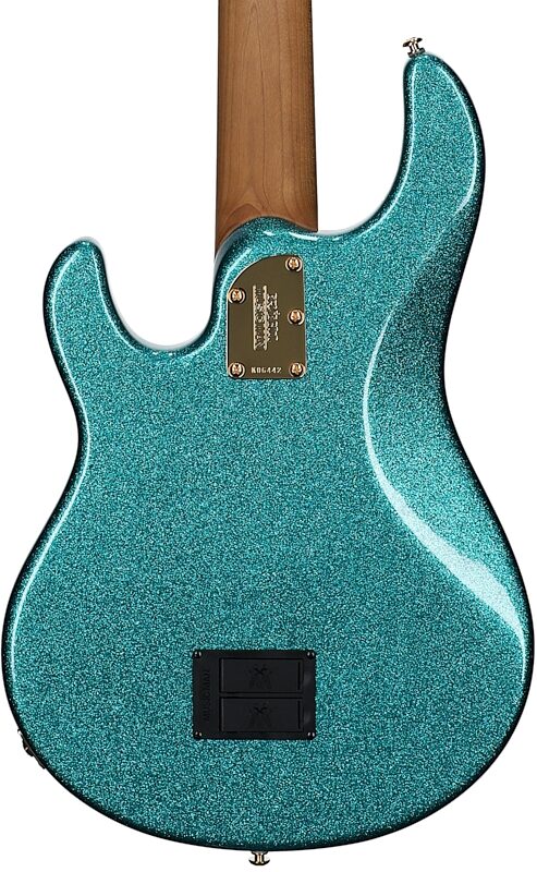 Ernie Ball Music Man StingRay 5 Special HH Electric Bass (with Case), Ocean Sparkle, Serial Number K06442, Body Straight Back