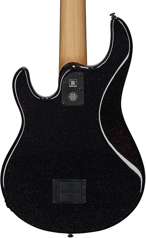 Ernie Ball Music Man DarkRay 5 Electric Bass Guitar (with Case), Dark Rainbow, Serial Number S12118, Body Straight Back