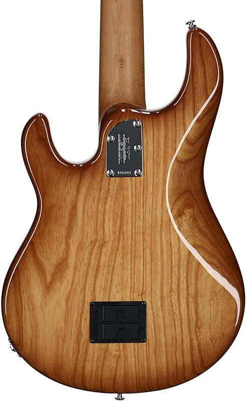 Ernie Ball Music Man StingRay 5 Special HH Electric Bass (with Case), Hot Honey, Serial Number K06091, Body Straight Back