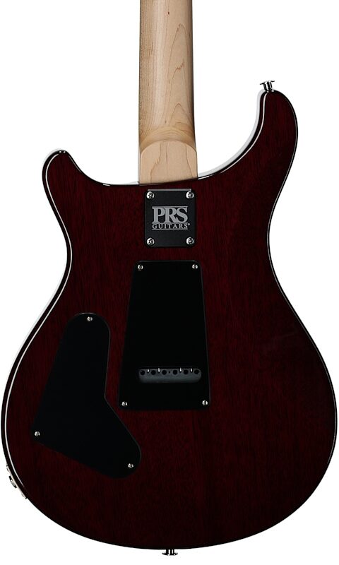 PRS Paul Reed Smith CE 24 Semi-Hollowbody Electric Guitar (with Gig Bag), Faded Gray Black Purple Burst, Serial Number 0402491, Body Straight Back