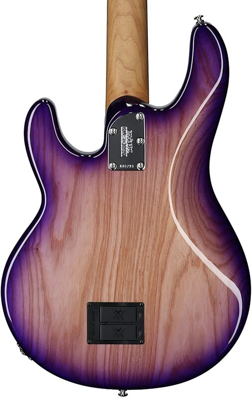 Ernie Ball Music Man StingRay Special Electric Bass (with Mono Case), Purple Sunset, Serial Number K05793, Body Straight Back