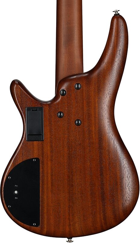 Ibanez SR5505 Prestige Electric Bass, 5-String (with Case), Mocha Flat, Serial Number 210001F2500896, Body Straight Back