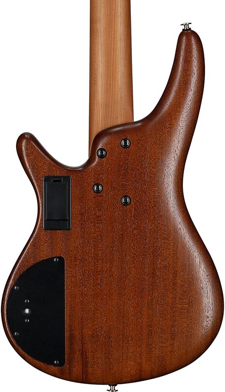Ibanez SR5505 Prestige Electric Bass, 5-String (with Case), Mocha Flat, Serial Number 210001F2500347, Body Straight Back