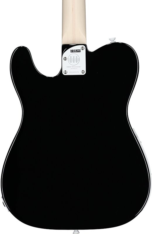 Fender Limited Edition Jack White Triplecaster Telecaster Electric Guitar, Maple Fingerboard (with Case), Black, Serial Number JW240978, Body Straight Back