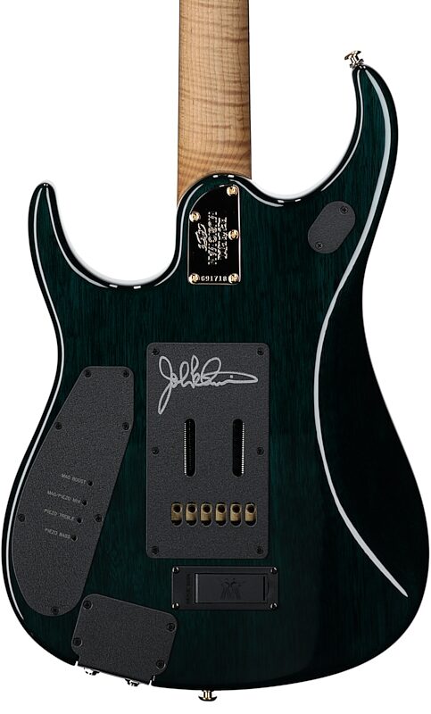 Ernie Ball Music Man JP15 BFR Electric Guitar (with Case), Toxic Sludge, Serial Number G91718, Body Straight Back