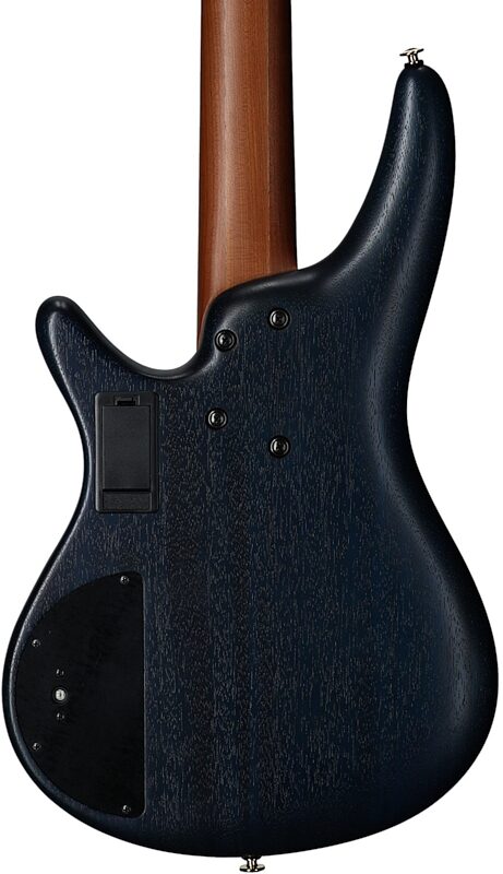 Ibanez SR6605 Prestige Electric Bass, 5-String (with Case), Ghost Fleet Blue, Serial Number 210001F2503154, Body Straight Back